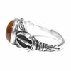 ZOCALO ソカロ DORJE STONE RING TIGER EYE ドージェ ストーンリング タイガーアイ シルバー系 7号程度【美品】【中古】
