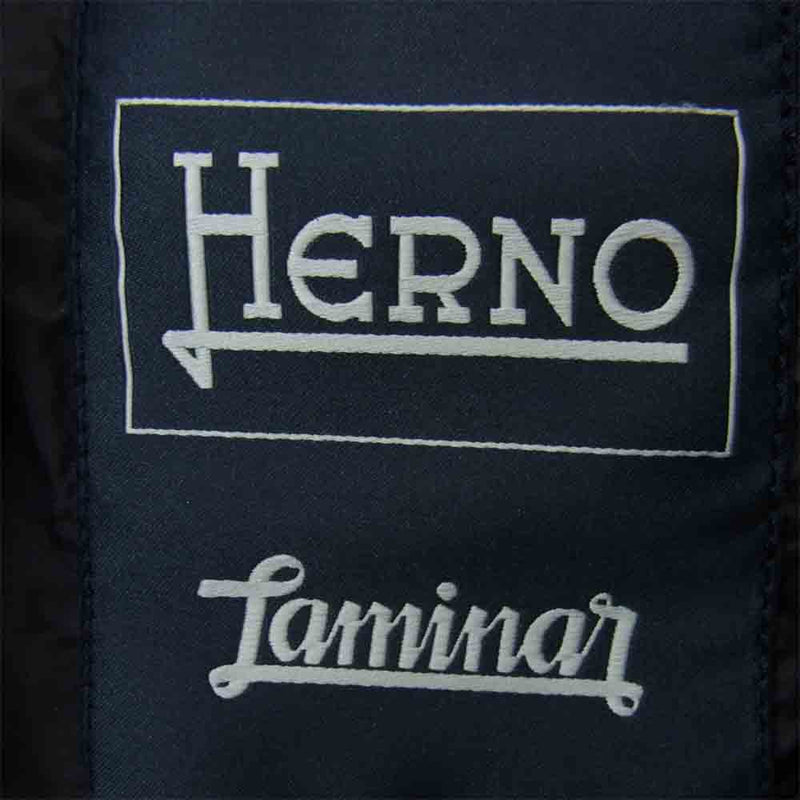 Herno ヘルノ PI049DL Laminar ラミナー GORE WINDSTOPPER ゴアウィンド ストッパー ダウン ジャケット ブラック系 38【中古】