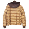 MONCLER モンクレール LAZARE レザー ムートンボア ダウン ジャケット ブラウン系 2【中古】