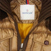 MONCLER モンクレール LAZARE レザー ムートンボア ダウン ジャケット ブラウン系 2【中古】
