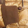 MONCLER モンクレール LAZARE レザー ムートンボア ダウン ジャケット ブラウン系 2【中古】
