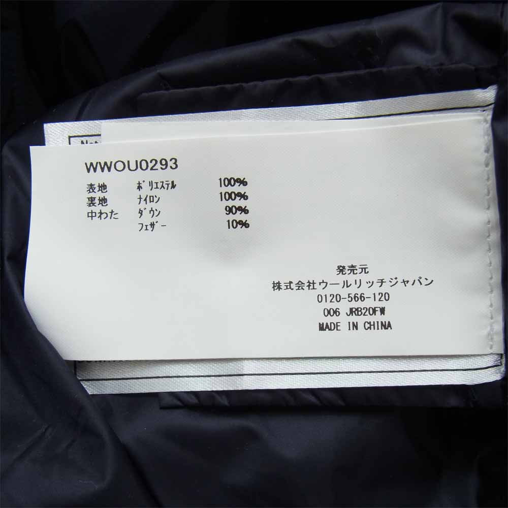 WOOLRICH ウールリッチ WWOU0293 PUFFY PRESCOTT パフィープレスコット ダウン コート ネイビー系 XS【新古品】【未使用】【中古】