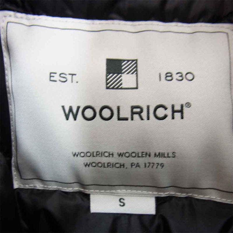 WOOLRICH ウールリッチ WWOU0303 BOW BRIDGE COAT ボウ ブリッジ ダウン コート ブラック系 S【新古品】【未使用】【中古】