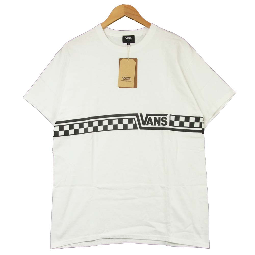 VANS バンズ × STANDARD CALIFORNIA CHECKER LOGO T チェッカー ロゴ Tシャツ ホワイト系 L【新古品】【未使用】【中古】