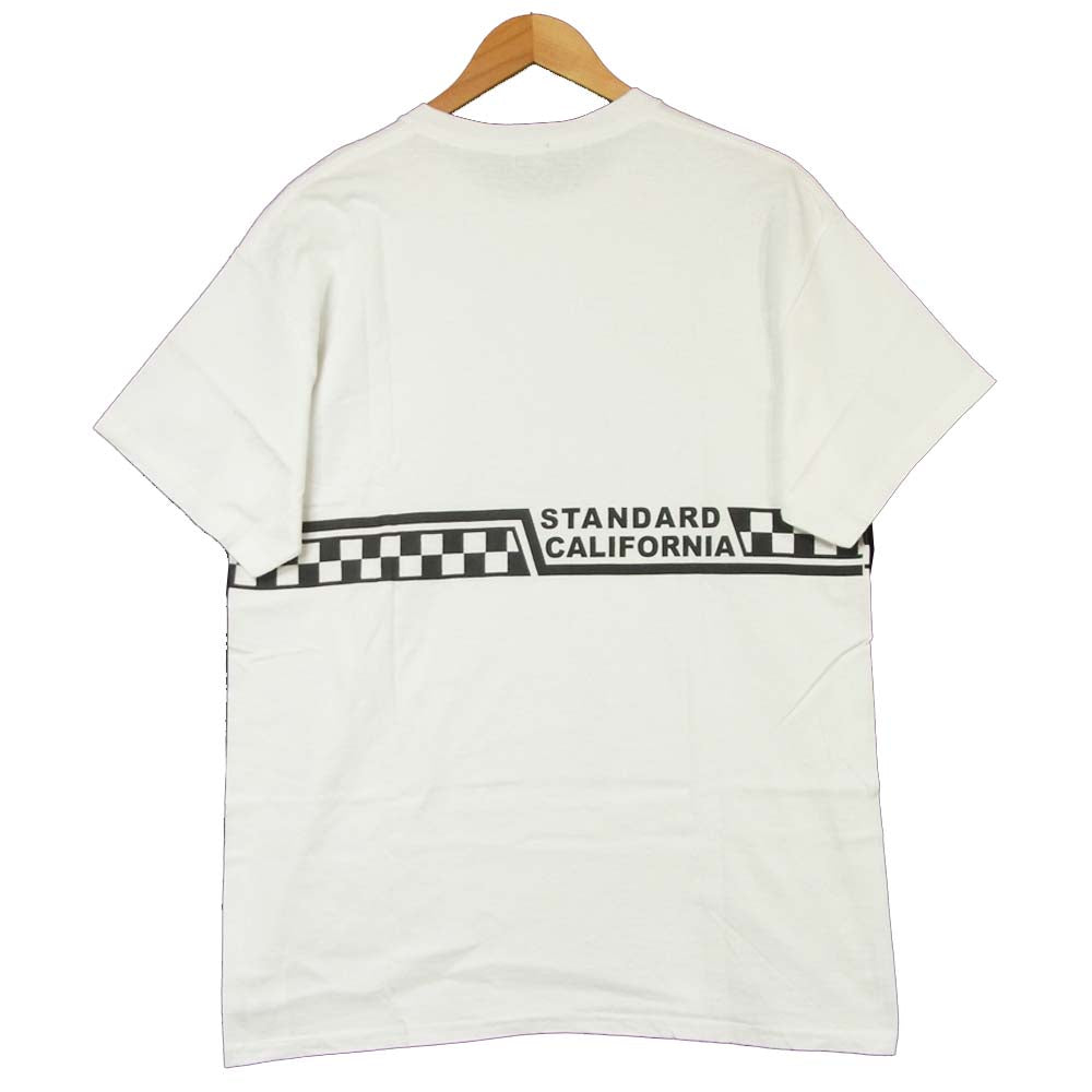 VANS バンズ × STANDARD CALIFORNIA CHECKER LOGO T チェッカー ロゴ Tシャツ ホワイト系 L【新古品】【未使用】【中古】