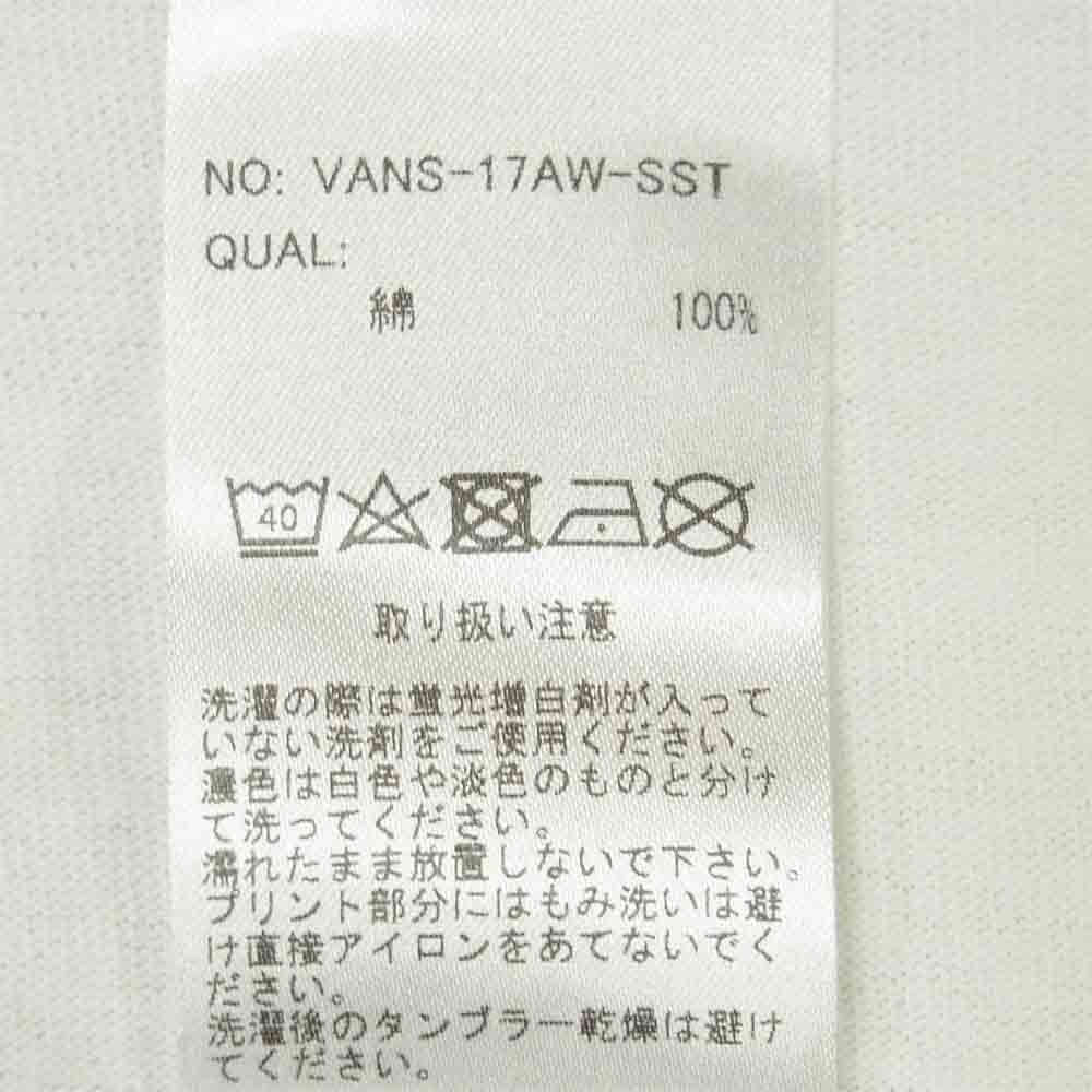 VANS バンズ × STANDARD CALIFORNIA CHECKER LOGO T チェッカー ロゴ Tシャツ ホワイト系 L【新古品】【未使用】【中古】