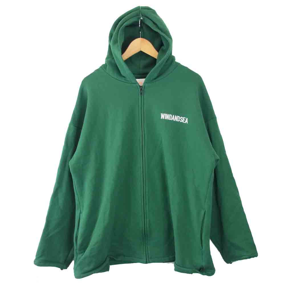 ウィンダンシー SEA BIG ZIP HOODIE シー ビッグ ジップ フーディー グリーン系 M【中古】