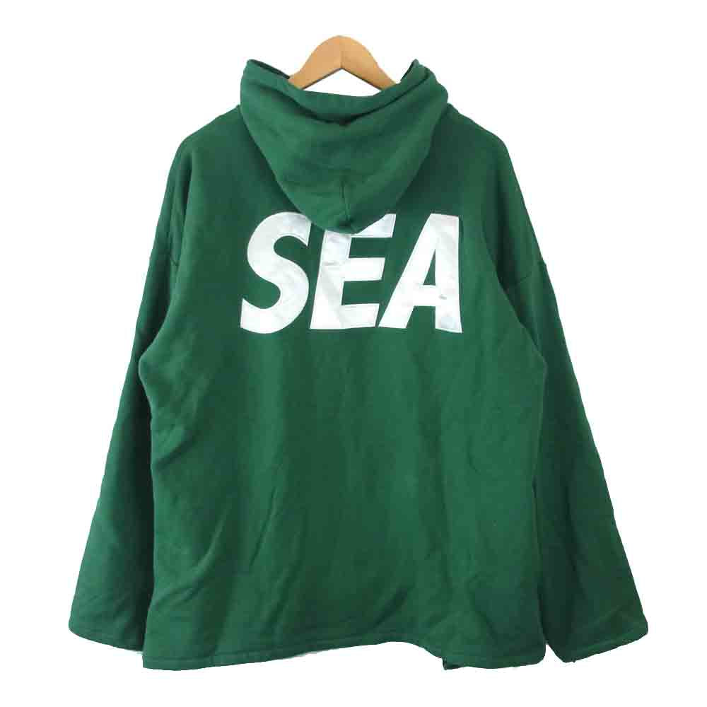 ウィンダンシー SEA BIG ZIP HOODIE シー ビッグ ジップ フーディー グリーン系 M【中古】