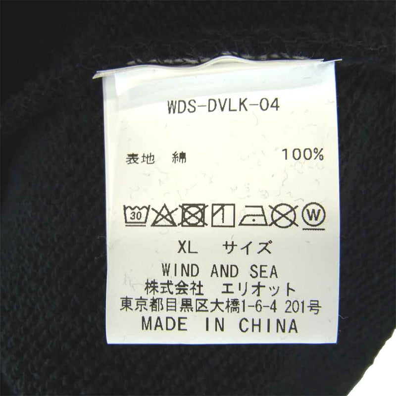 ウィンダンシー WDS-DVLK-04 × Devilock デビロック COBRA HOODIE コブラ フーディー ブラック系 XL【新古品】【未使用】【中古】