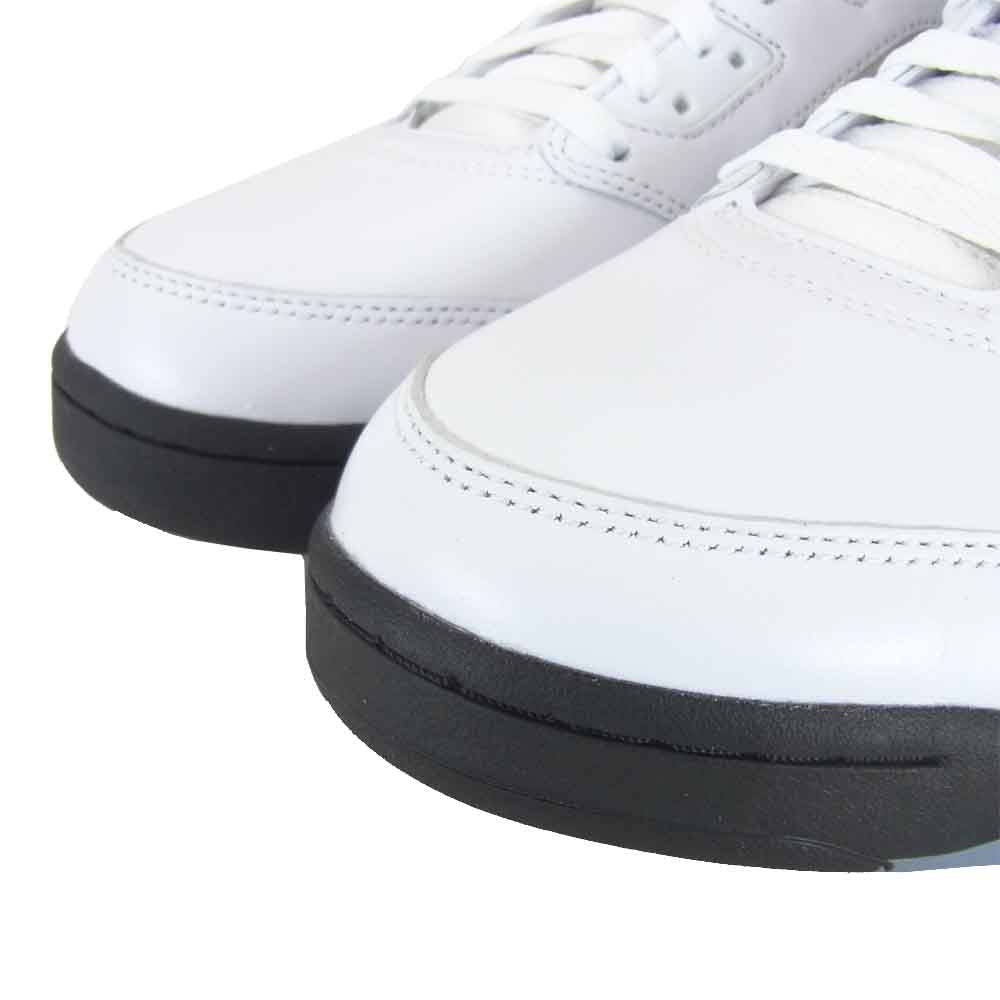 NIKE AIR JORDAN ナイキ ジョーダン da1911-102 5 RETRO AJ5 TRUE WHITE FIRE RED スニーカー【極上美品】【中古】