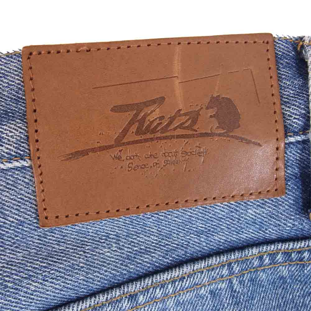 RATS ラッツ 15'RD-0505 CRASH DENIM PANTS クラッシュ デニム パンツ インディゴブルー系 M【中古】