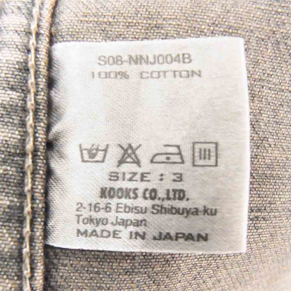 NUMBER(N)INE ナンバーナイン S08-NNJ004B DENIM デニム ウエスタン ヨーク ブラック系 3【中古】