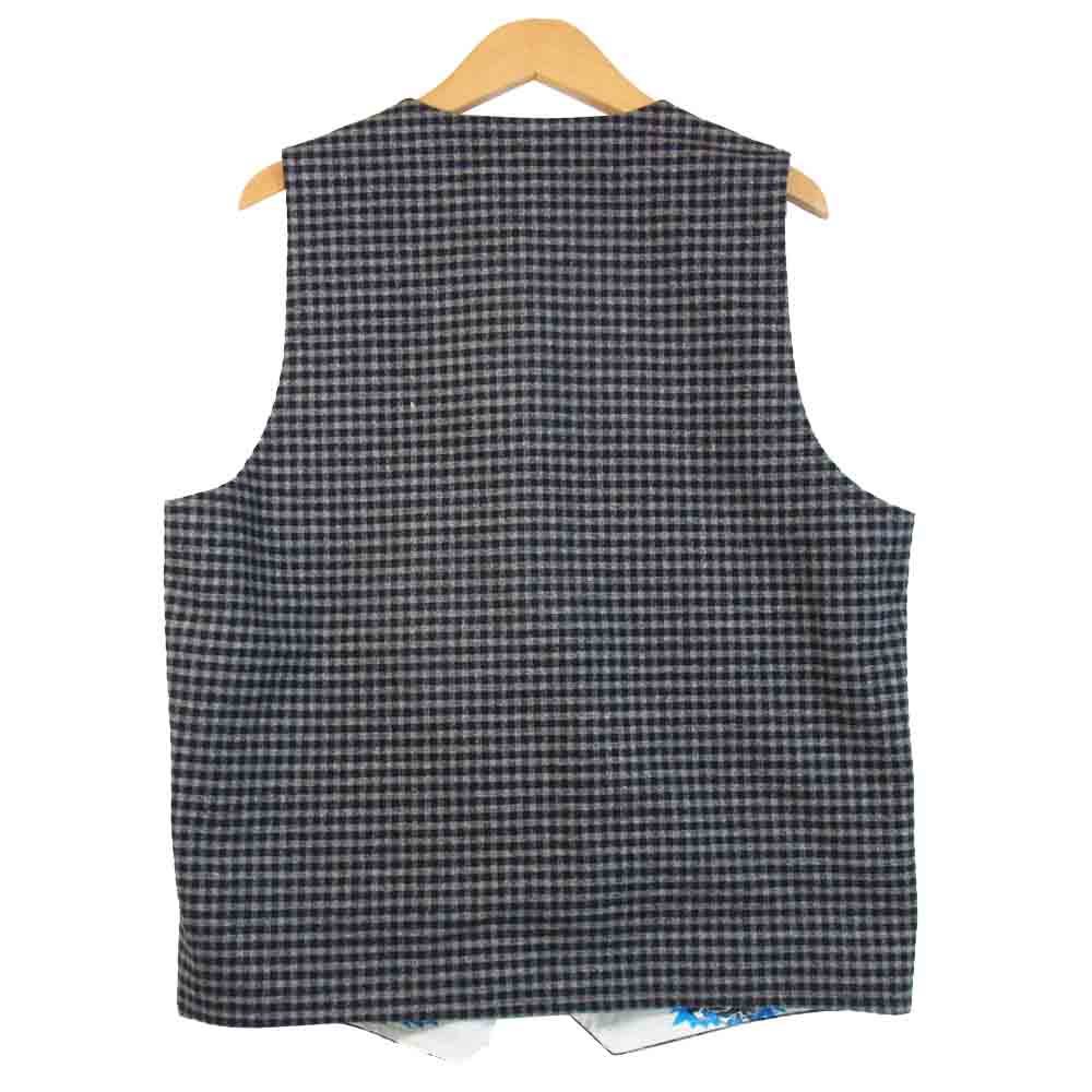 WEIRDO ウィアード WRD-17-AW-09 BICYCLE PLATES VEST リバーシブル ベスト ホワイト系 M【美品】【中古】