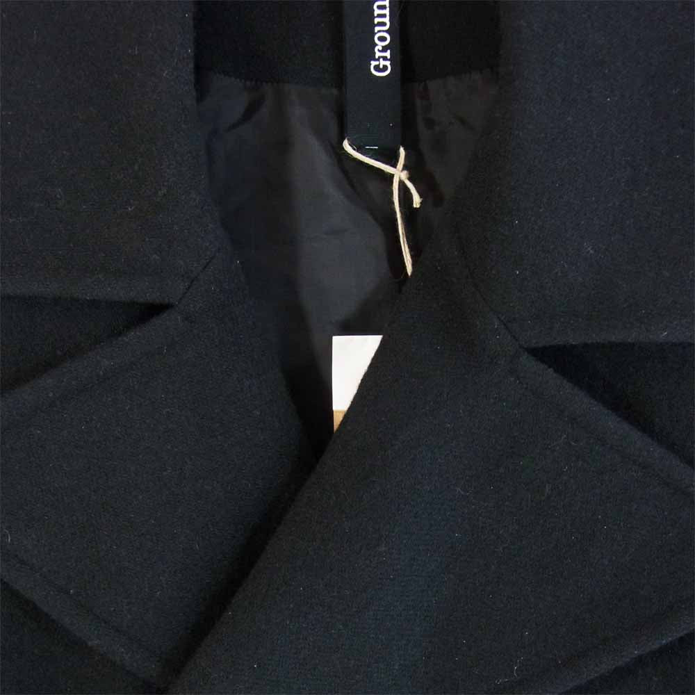 Yohji Yamamoto ヨウジヤマモト 20AW GR-C01-101-2 GroundY Vintage Flannel Big Pea Coat ビッグ ブラック系 3【美品】【中古】