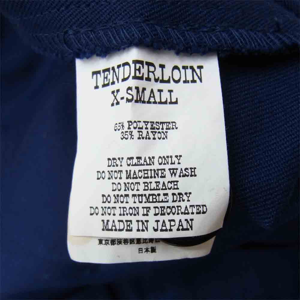 TENDERLOIN テンダーロイン T-WORK SHT JKT U ワーク シャツ ネイビー系 XS【中古】