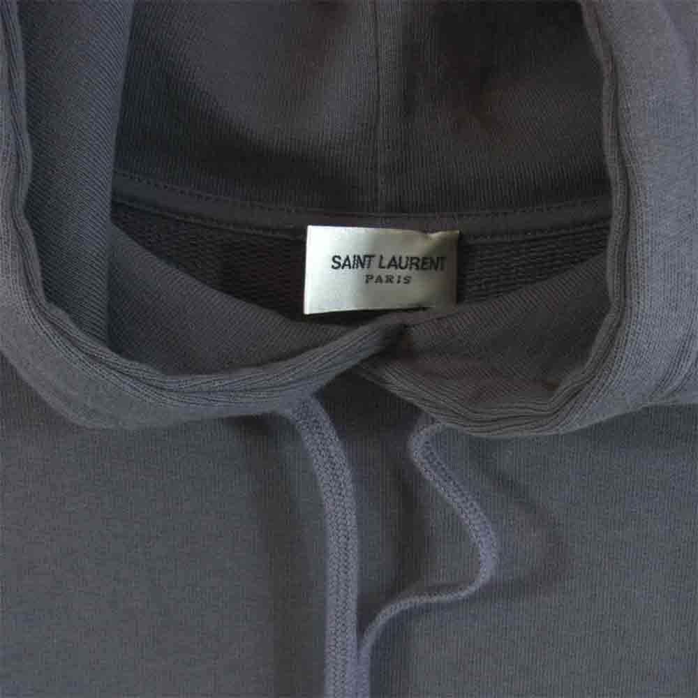 SAINT LAURENT サンローラン 597199 YBQQ2 1478 MALIBU プルオーバースウェット グレー系 XL【美品】【中古】