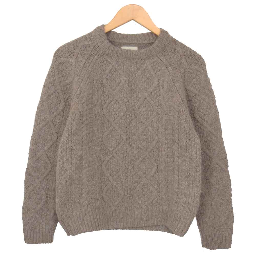 snowpeak スノーピーク KN-18AU001 alpaca knit pullover アルパカ ニット プルオーバー ベージュ系 S【中古】