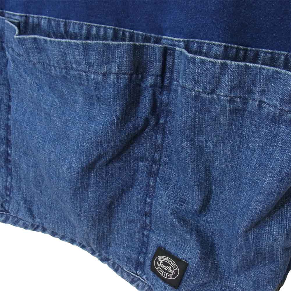 snowpeak スノーピーク SW-17SU102 Camping Indigo Pullover キャンピング インディゴ プルオーバー Tシャツ インディゴブルー系 S【美品】【中古】