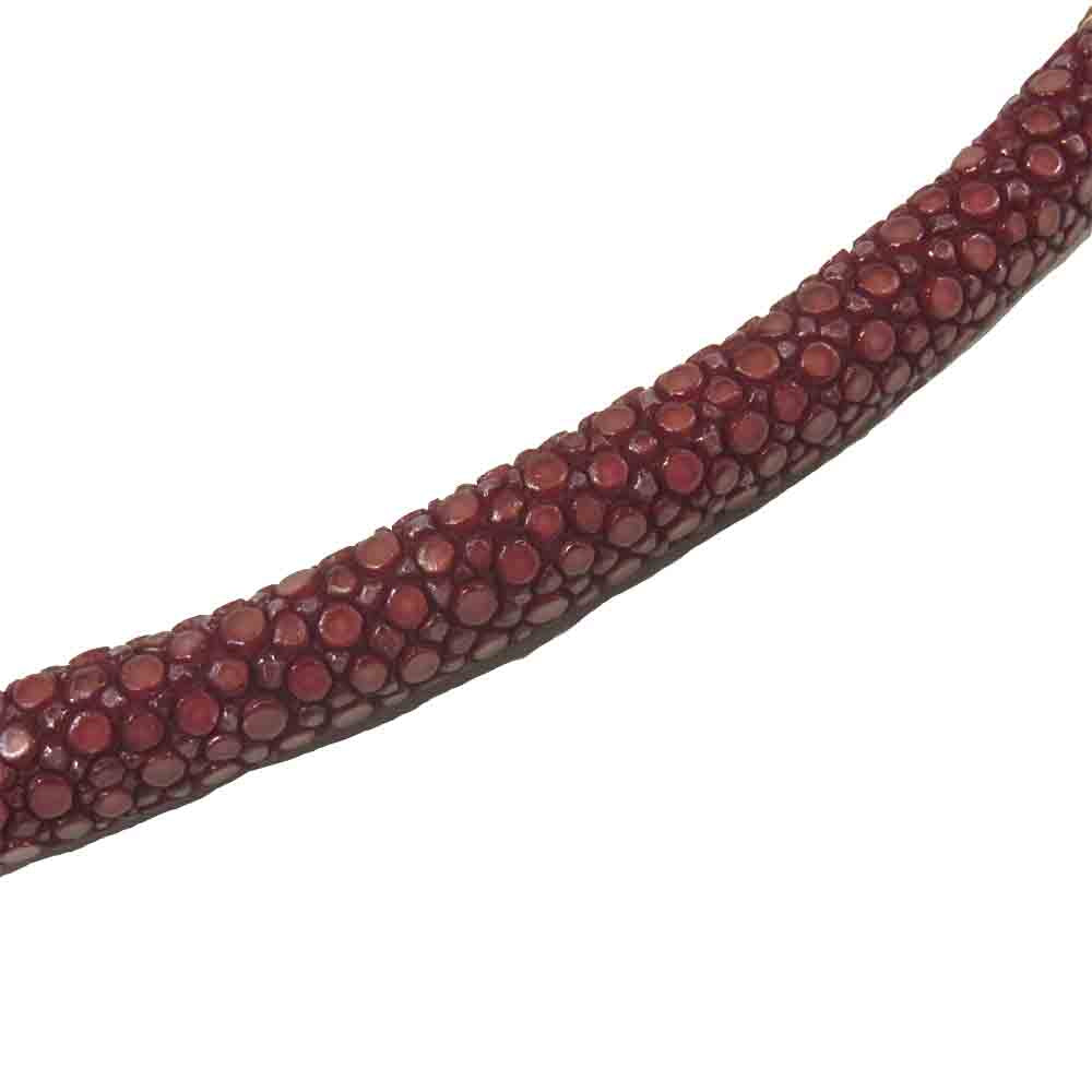 TRAVIS WALKER トラヴィスワーカー スカル スティングレイ ブレスレット シルバー925 レッド系【中古】