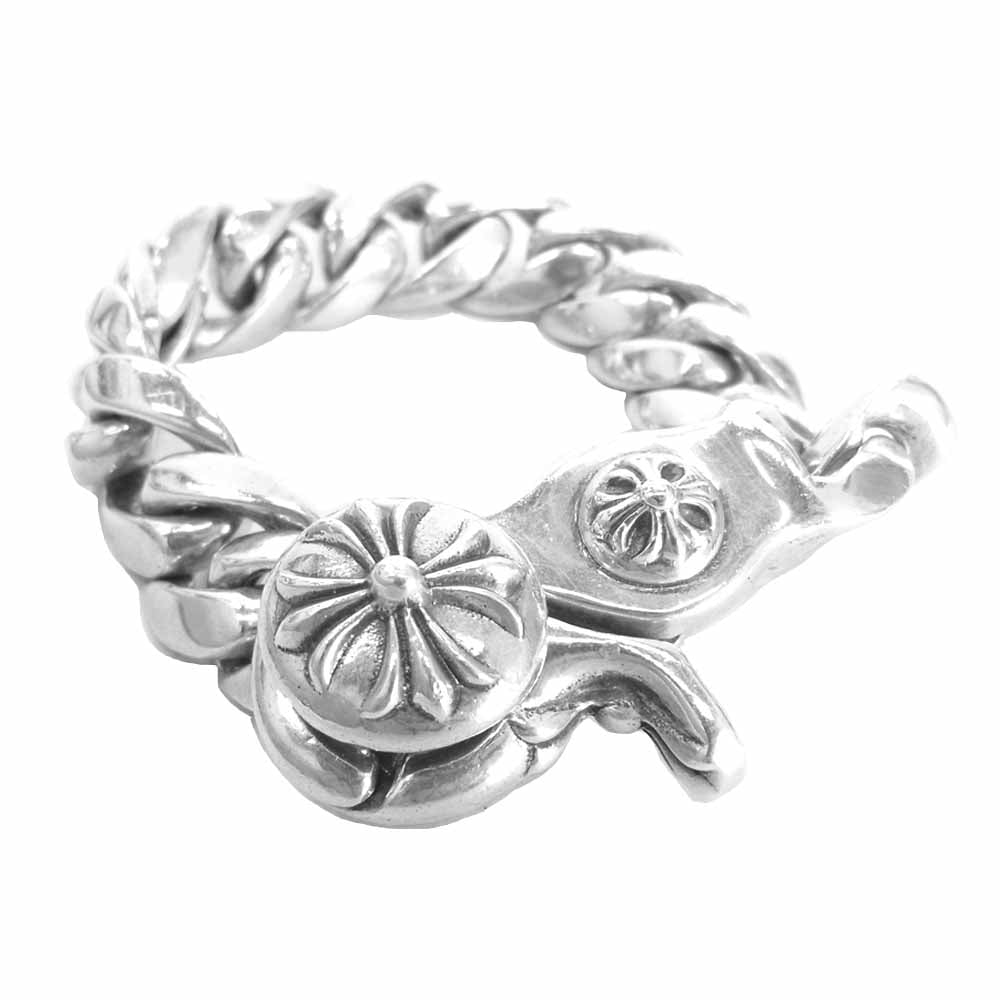 CHROME HEARTS クロムハーツ（原本有） クラシックリンク クリップ ブレスレット シルバー系【中古】