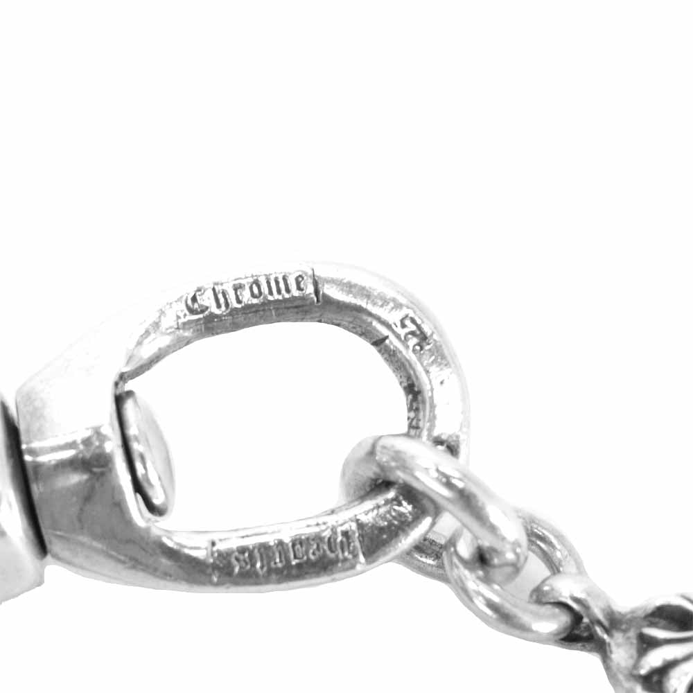 CHROME HEARTS クロムハーツ（原本無） 2クリップ ショート クロスボール ウォレットチェーン シルバー系【中古】