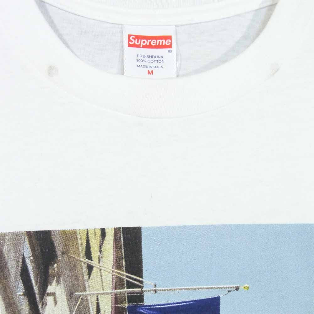 Supreme シュプリーム 19AW Banner Tee  バナー ロゴ フォトプリント Tシャツ ホワイト系 ホワイト系 M【美品】【中古】