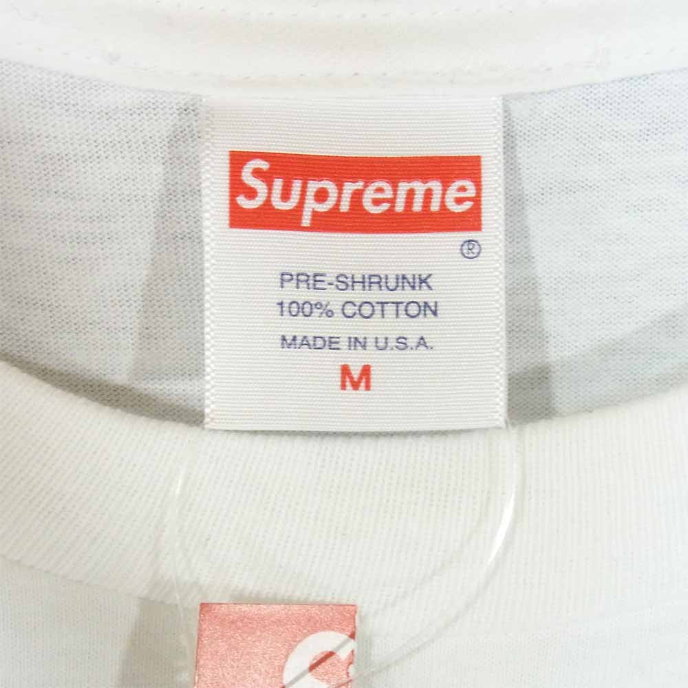Supreme シュプリーム 19AW Banner Tee  バナー ロゴ フォトプリント Tシャツ ホワイト系 ホワイト系 M【美品】【中古】