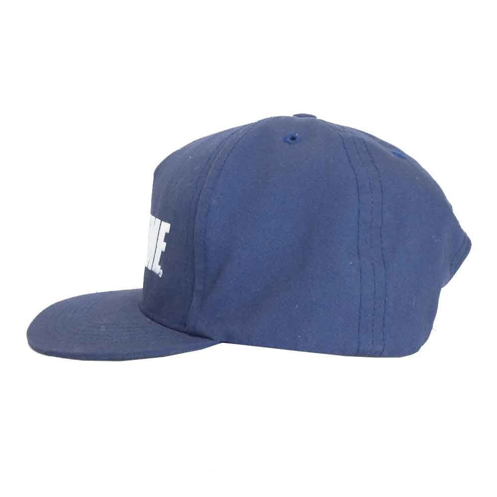 Supreme シュプリーム 16SS Bar Logo 5-Panel バーロゴ ロゴ スナップバック キャップ ネイビー系 ホワイト系【中古】