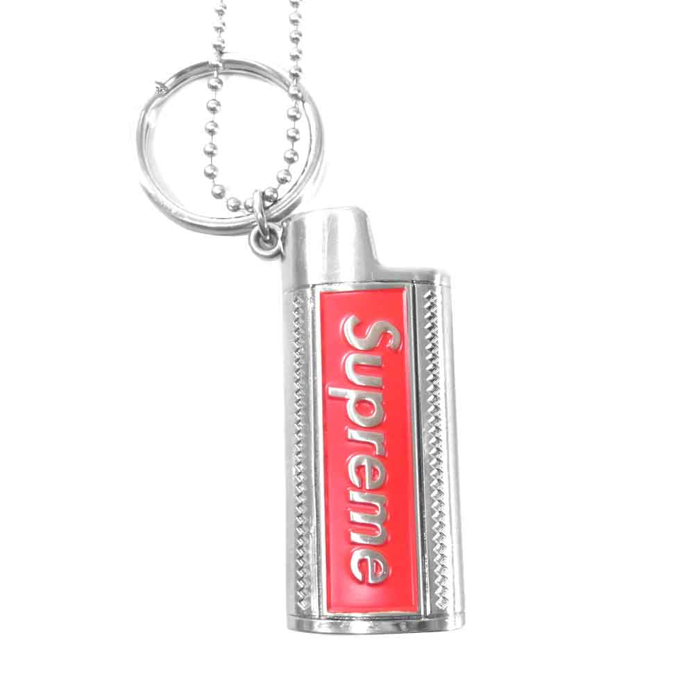 Supreme シュプリーム 19SS Metal Lighter Holster メタル ライター ホルスター シルバー系 レッド系【極上美品】【中古】
