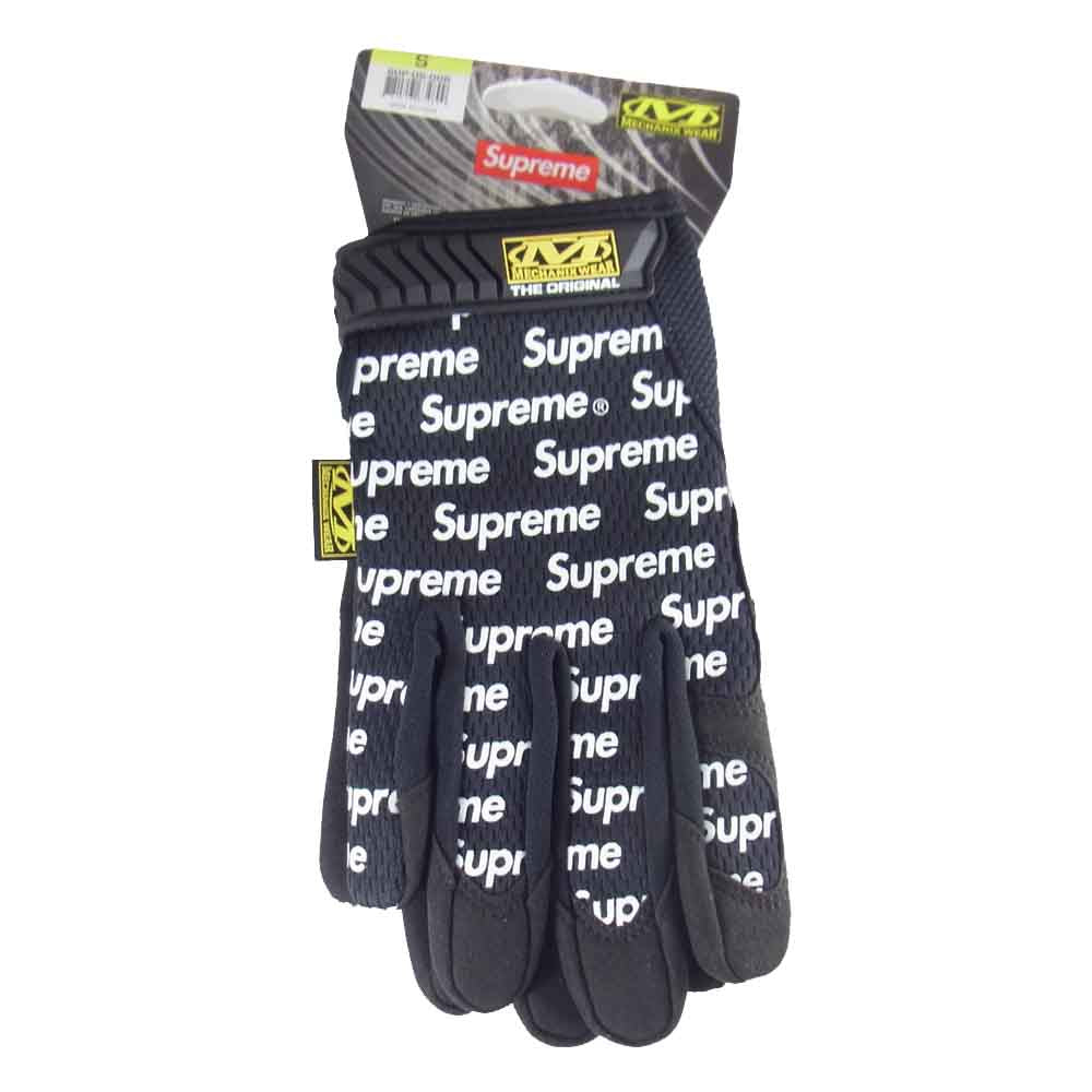 Supreme シュプリーム 17SS mechanix original work gloves メカニックス オリジナル ワーク グローブ 手袋 ブラック系 ホワイト系 S【新古品】【未使用】【中古】