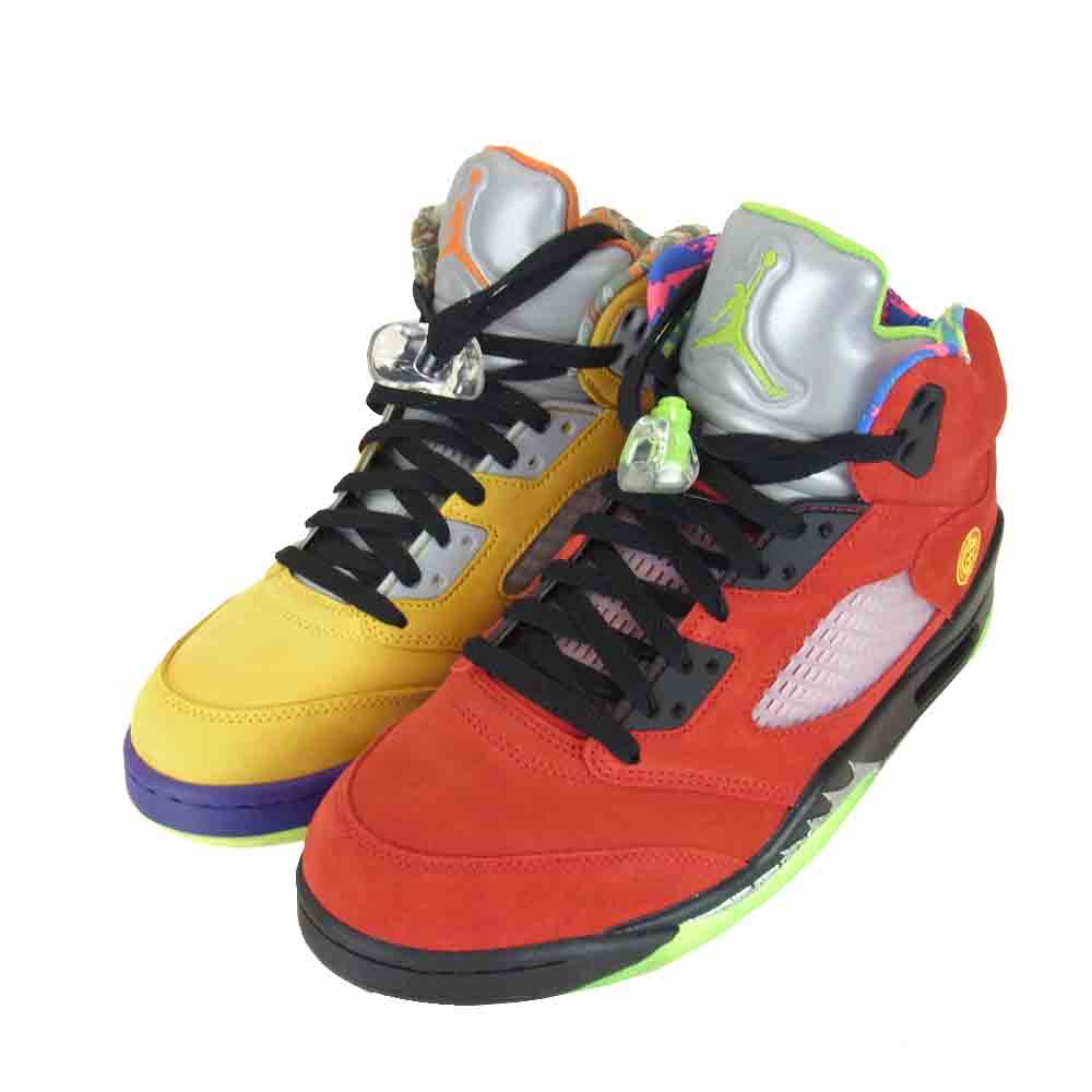 NIKE AIR JORDAN ナイキ ジョーダン CZ5725-700 5 RETRO SE WHAT THE レッド系×イエロー系　マルチカラー 28cm【中古】