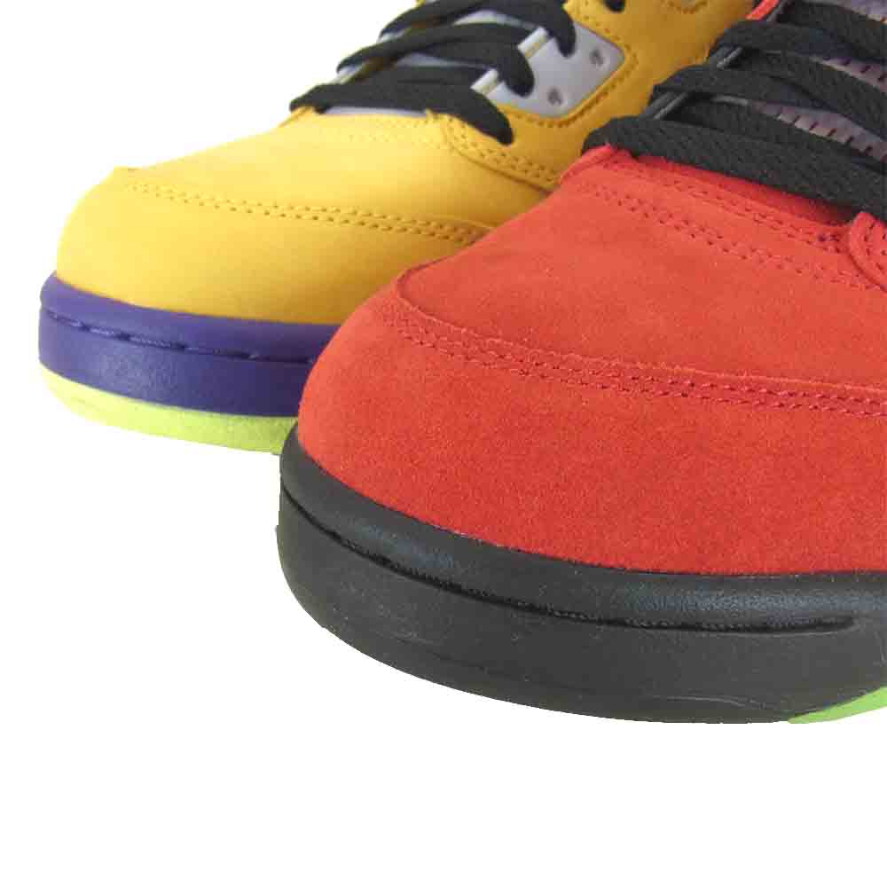 NIKE AIR JORDAN ナイキ ジョーダン CZ5725-700 5 RETRO SE WHAT THE レッド系×イエロー系　マルチカラー 28cm【中古】