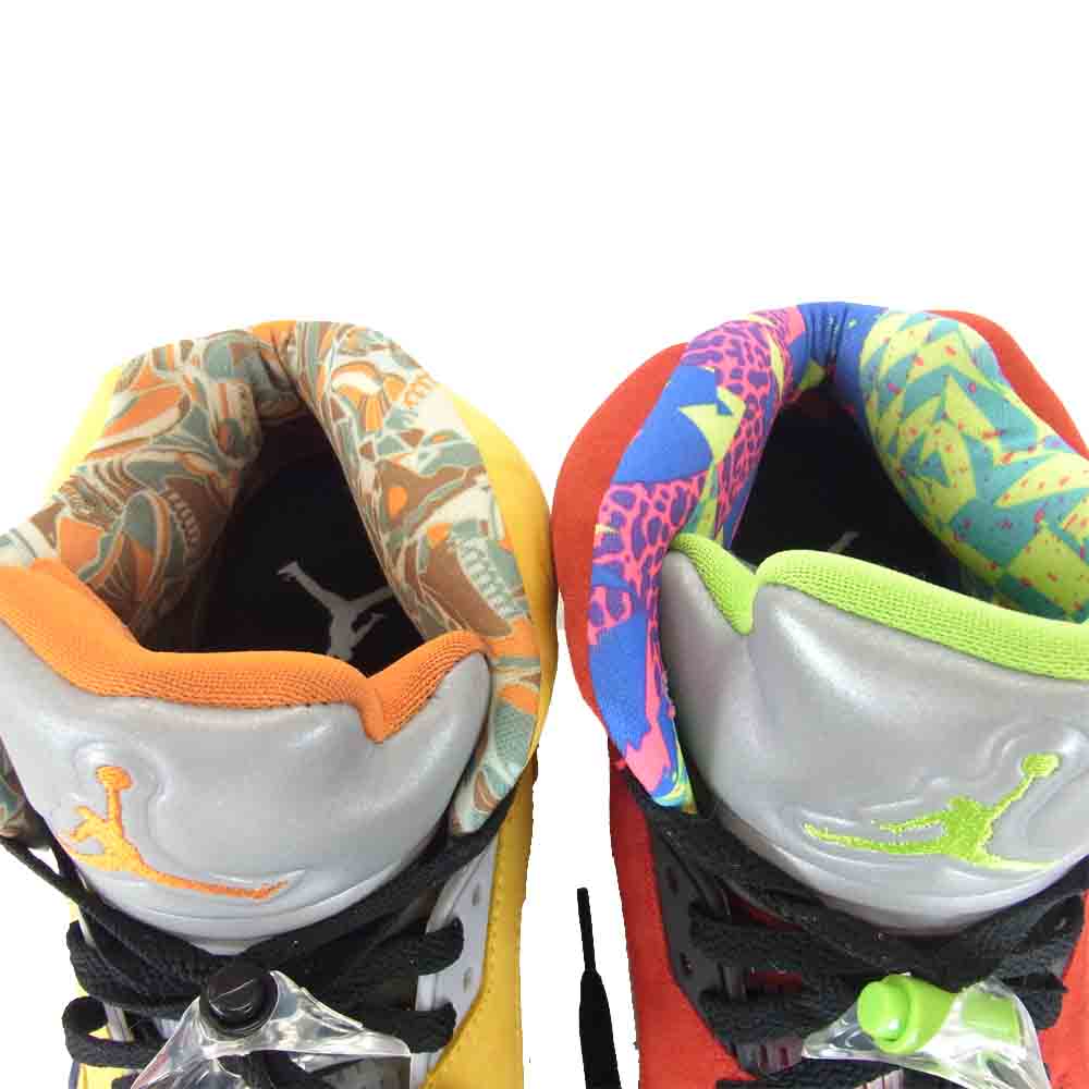 NIKE AIR JORDAN ナイキ ジョーダン CZ5725-700 5 RETRO SE WHAT THE レッド系×イエロー系　マルチカラー 28cm【中古】