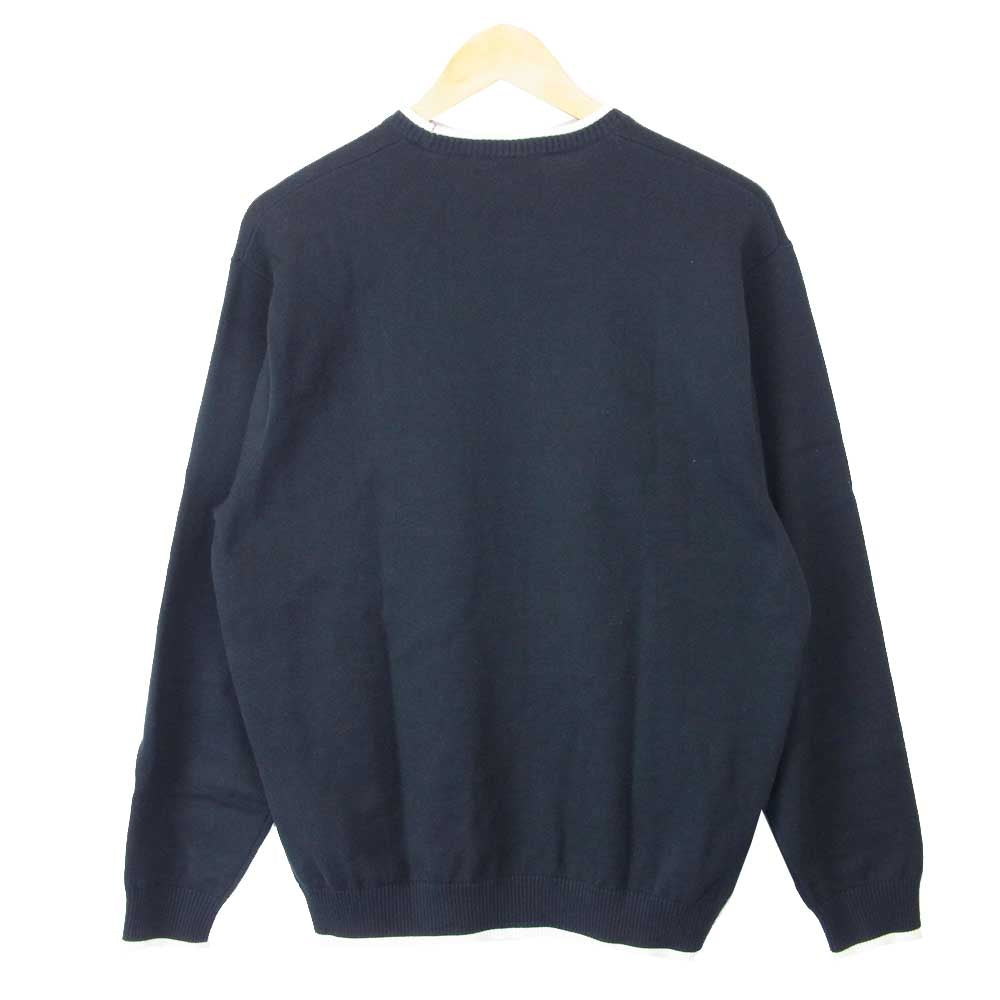 Supreme シュプリーム 20SS chest stripe sweater チェスト ストライプ ニット セーター ブラック系 L【中古】