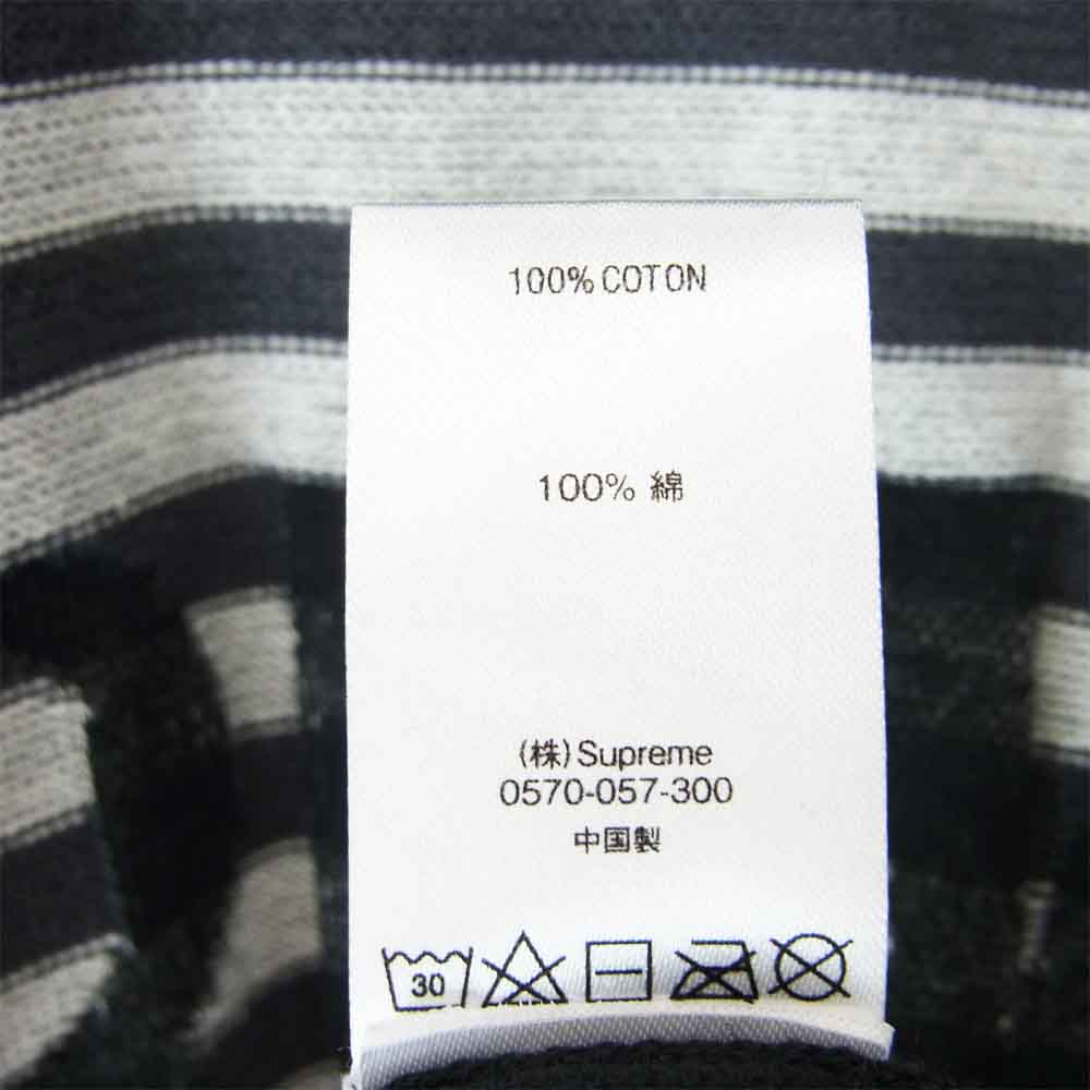 Supreme シュプリーム 20SS chest stripe sweater チェスト ストライプ ニット セーター ブラック系 L【中古】
