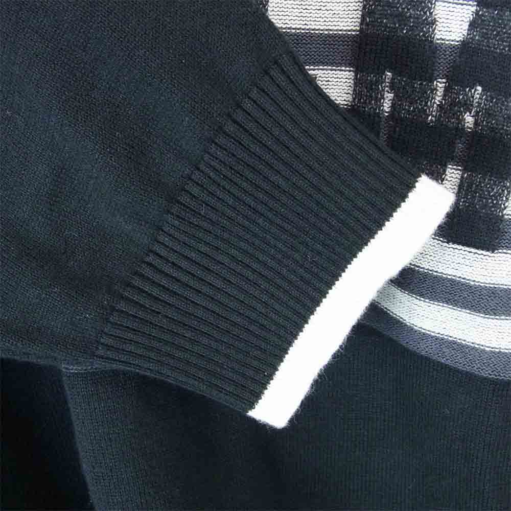 Supreme シュプリーム 20SS chest stripe sweater チェスト ストライプ ニット セーター ブラック系 L【中古】