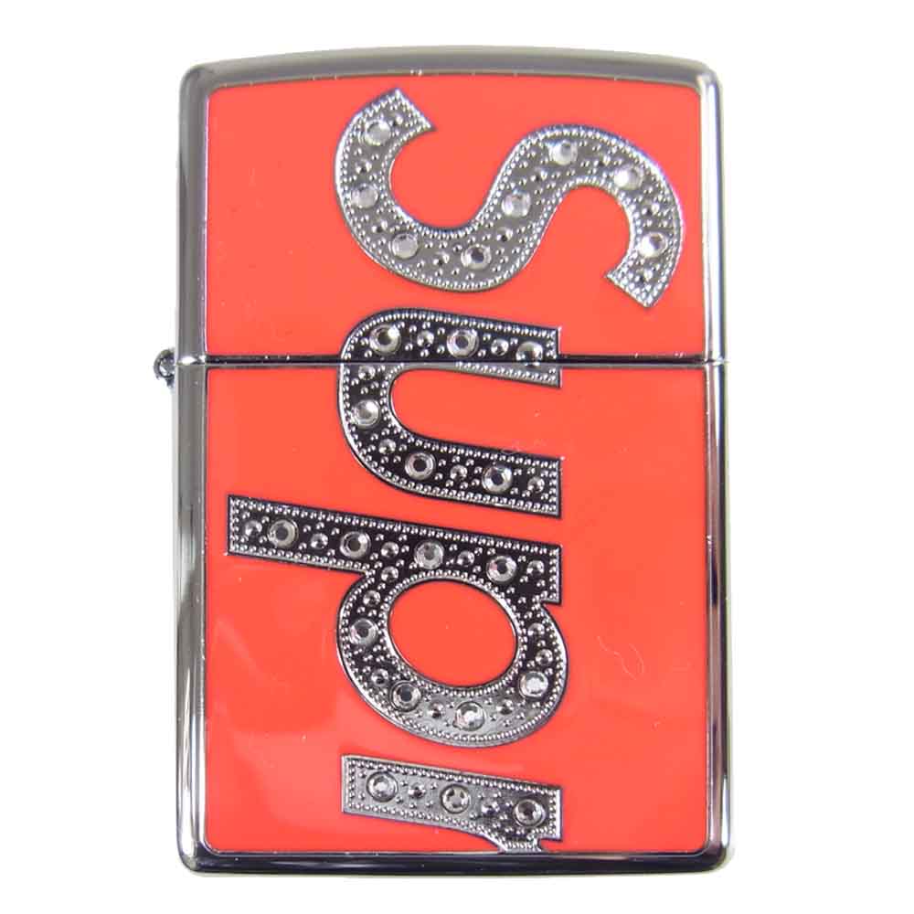 Supreme シュプリーム 20AW Swarovski Zippo スワロフスキー ジッポ ライター シルバー系 レッド系【新古品】【未使用】【中古】