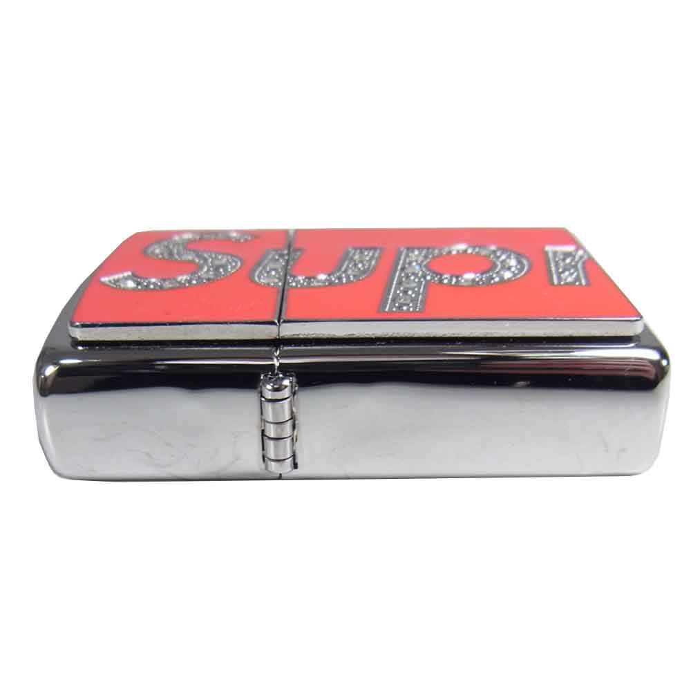 Supreme シュプリーム 20AW Swarovski Zippo スワロフスキー ジッポ ライター シルバー系 レッド系【新古品】【未使用】【中古】