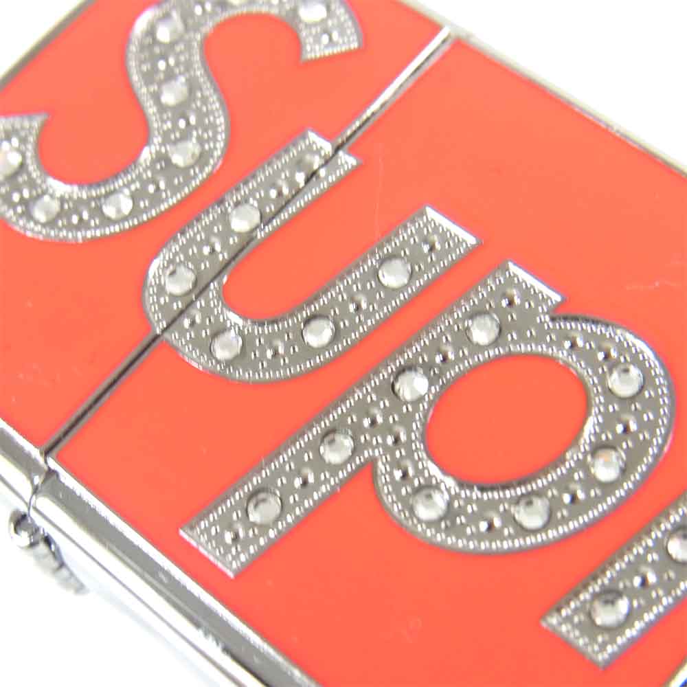 Supreme シュプリーム 20AW Swarovski Zippo スワロフスキー ジッポ ライター シルバー系 レッド系【新古品】【未使用】【中古】