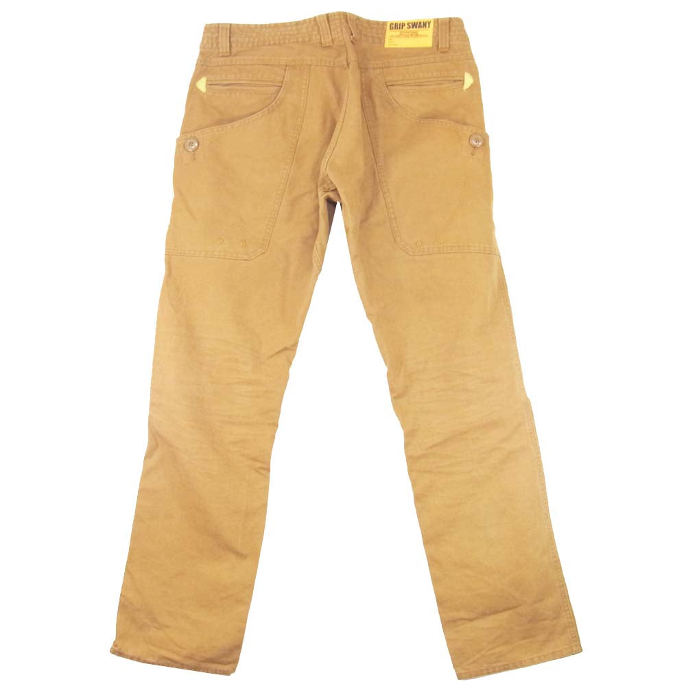 グリップスワニー コットン カーゴ ワーク パンツ ブラウン系 L【中古】