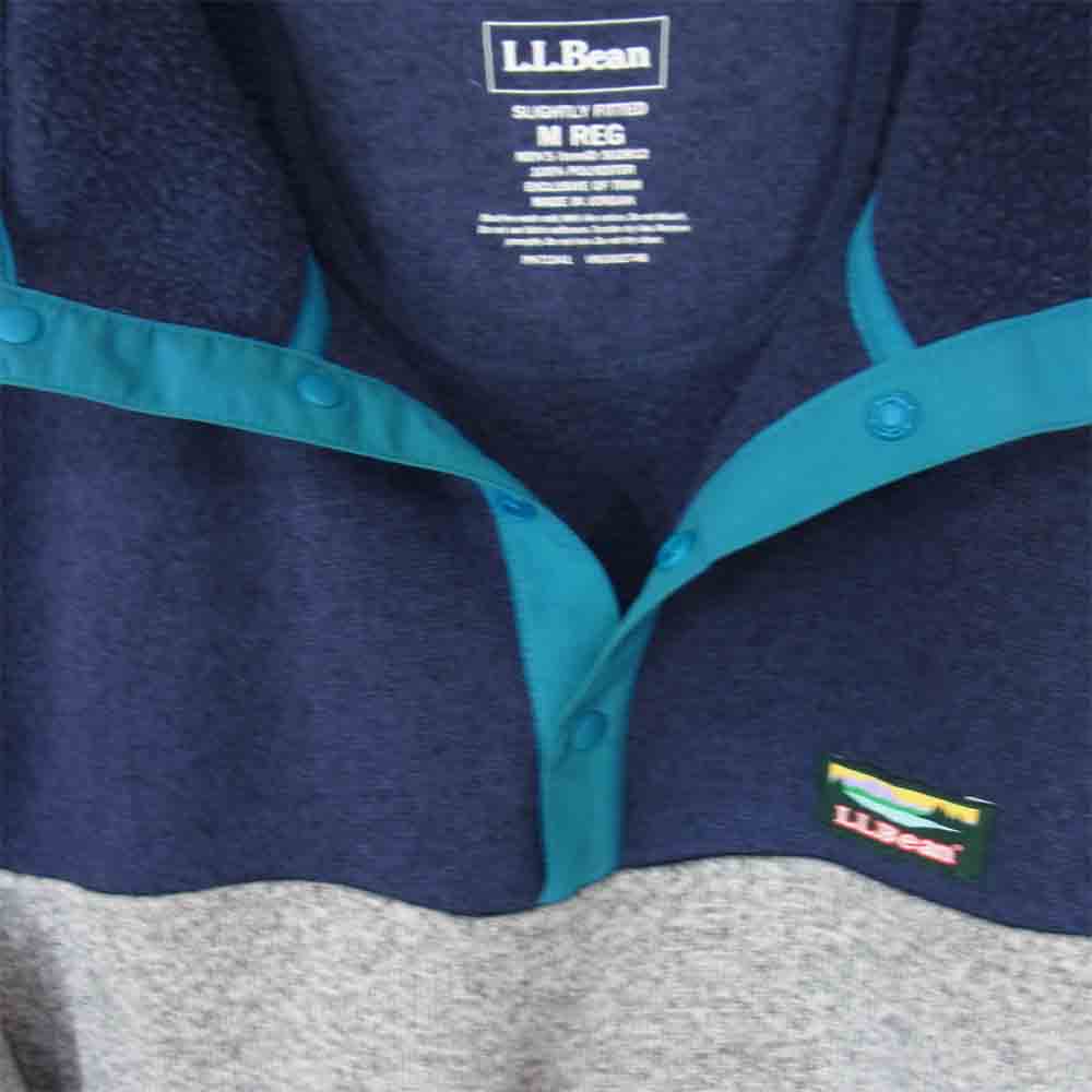 L.L.Bean エルエルビーン フリース プルオーバー パーカー ネイビー系 M【中古】