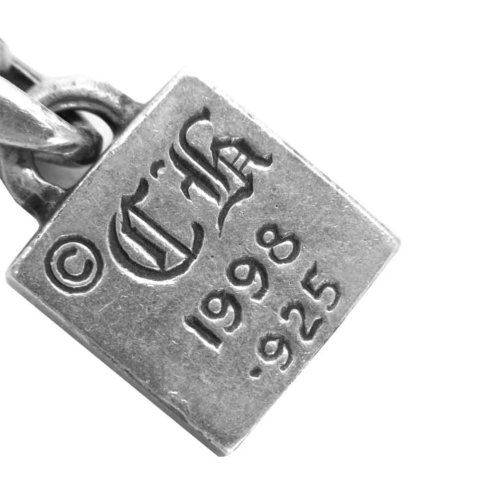 CHROME HEARTS クロムハーツ（原本無） フレームド チャーム クロス CH ペンダント トップ ネックレス【中古】