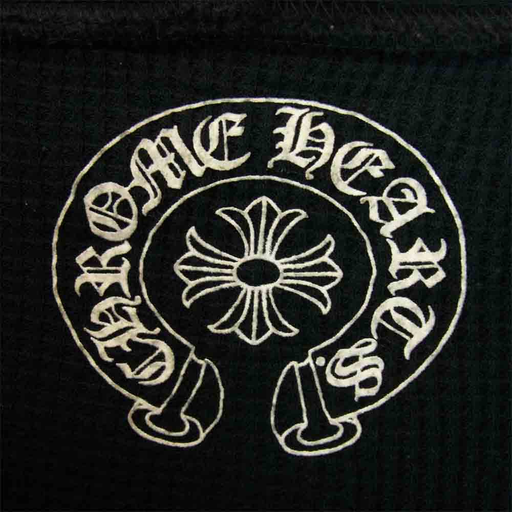 CHROME HEARTS クロムハーツ（原本無） 国内正規品 USA製 裏地サーマル ダガージップ クロスプリント パーカー ブラック系 S【中古】
