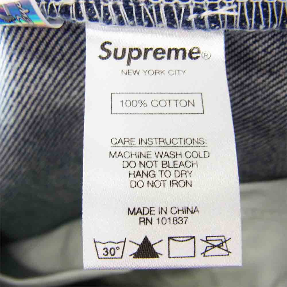 Supreme シュプリーム 20AW Smurfs Regular Jean スマーフ レギュラー ジーンズ ワイド デニム パンツ ボタンフライ ロゴ インディゴブルー系 36【新古品】【未使用】【中古】