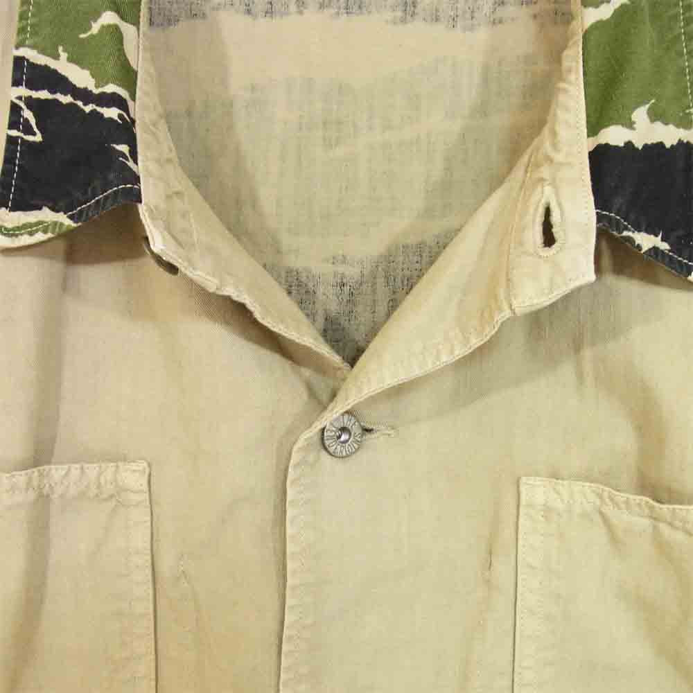 TENDERLOIN テンダーロイン T-TIGER COVERALL タイガーカモ カバーオール ベージュカーキ系 L【中古】