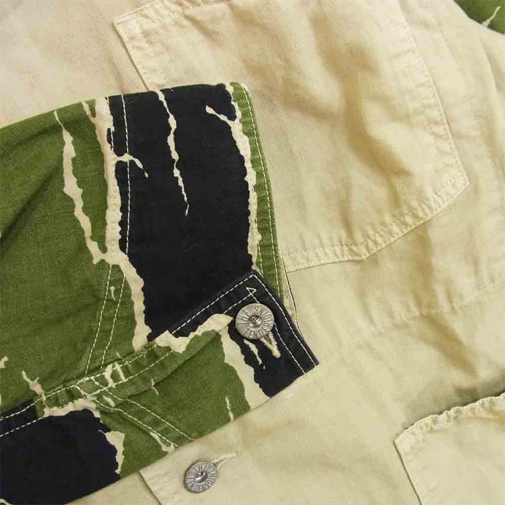 TENDERLOIN テンダーロイン T-TIGER COVERALL タイガーカモ カバーオール ベージュカーキ系 L【中古】