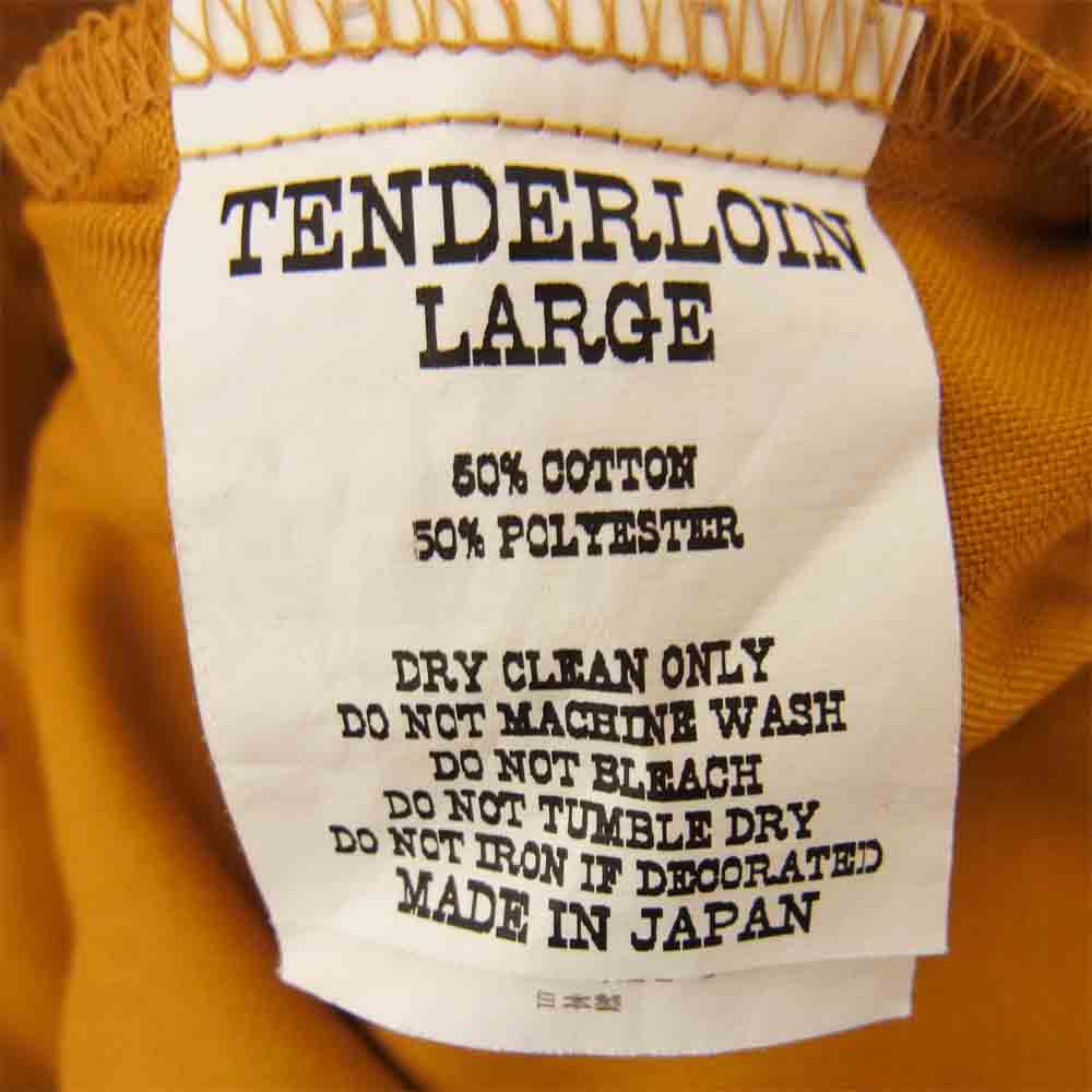 TENDERLOIN テンダーロイン T-WORK SHT ワーク 長袖シャツ イエロー系 L【中古】