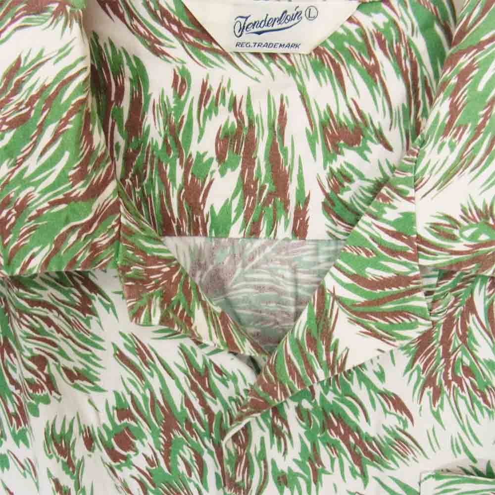 TENDERLOIN テンダーロイン T-RAYON SHT WOLF S S/S レーヨン ウルフ グリーン系 LL【中古】