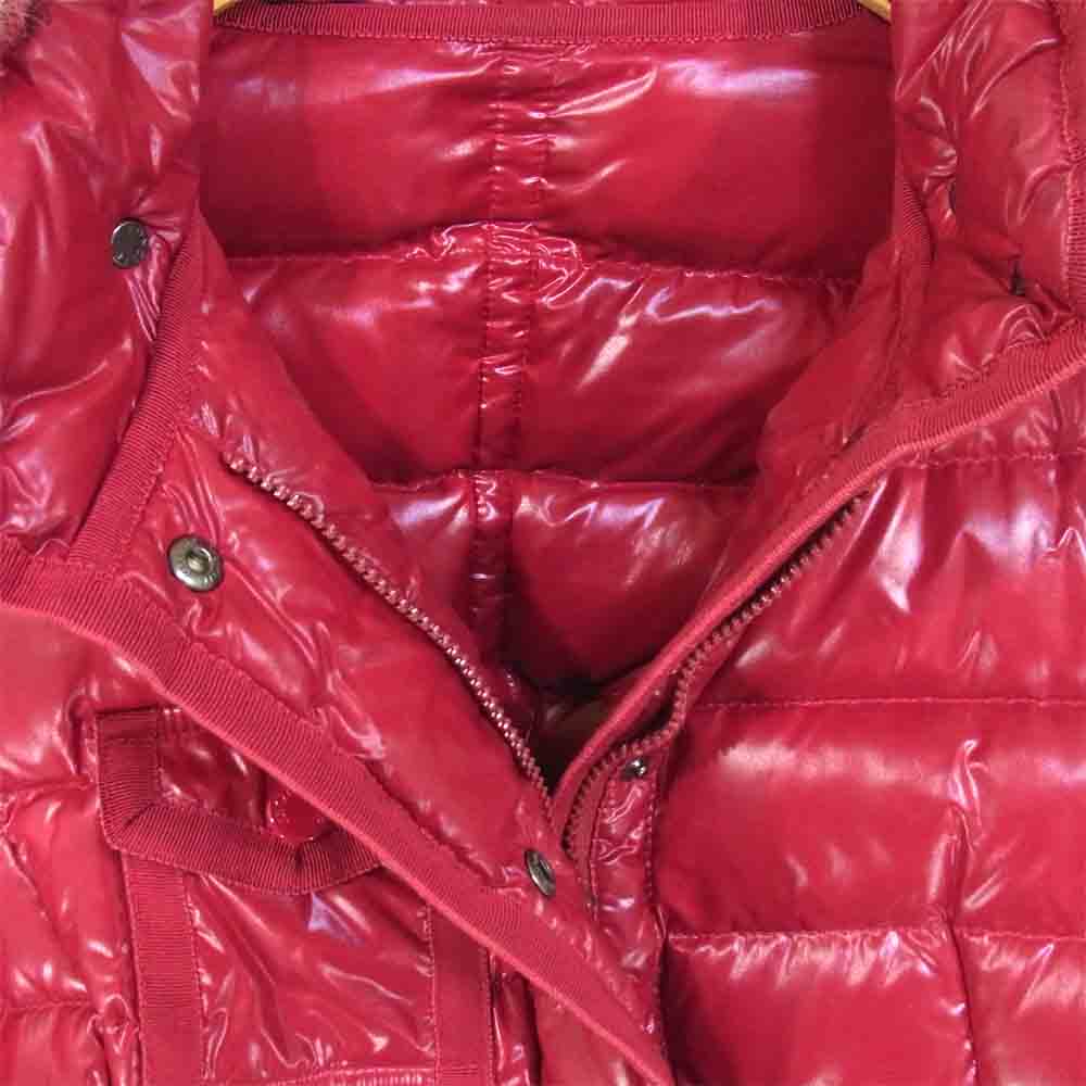 MONCLER モンクレール ARMOISE アルモワーズ ファー ダウン ジャケット レッド系【中古】