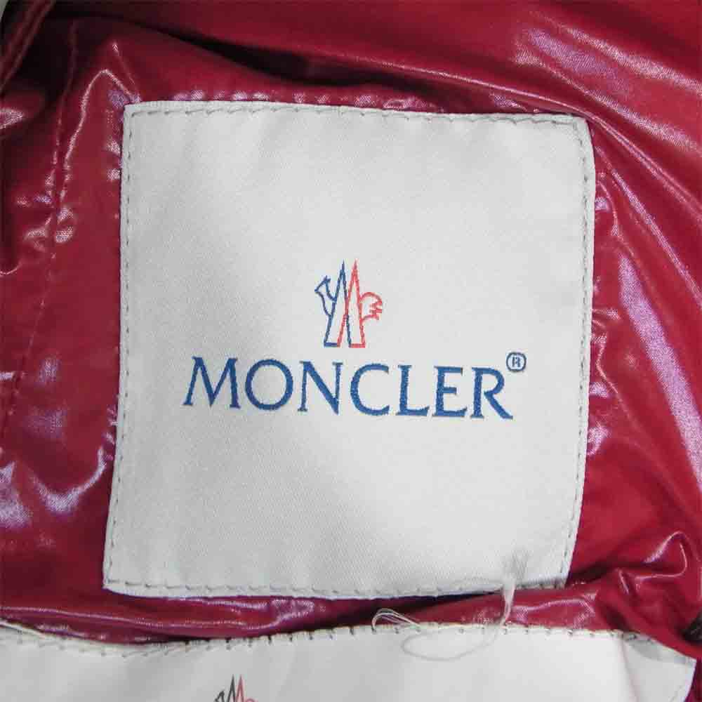 MONCLER モンクレール ARMOISE アルモワーズ ファー ダウン ジャケット レッド系【中古】